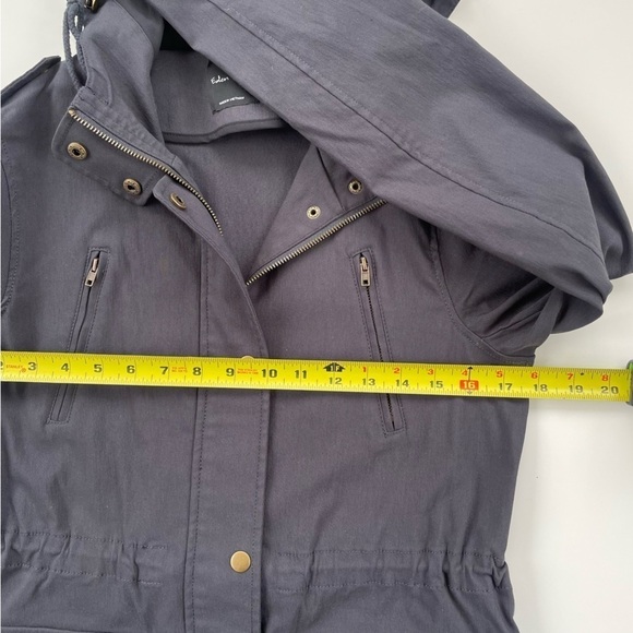 Eden Society Women's Dark Grey Gray Holly Contrast Hood Cargo Jacket Size Small - Picture 11 of 12